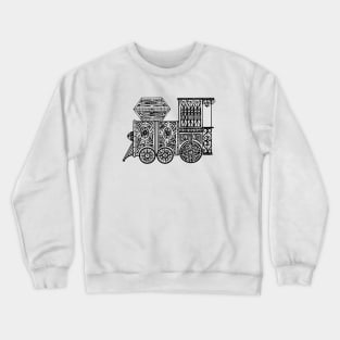 Decorative Train Crewneck Sweatshirt